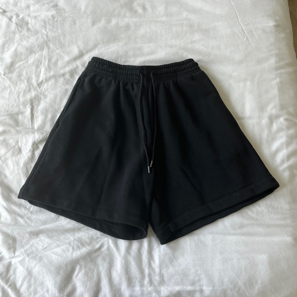 Black sweat shorts